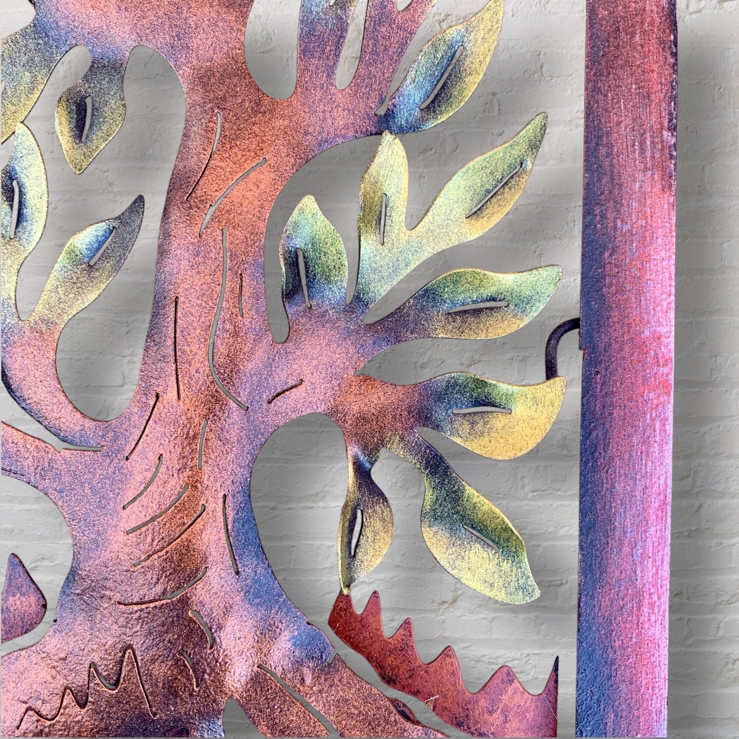 Andres Martin Tree of Life wall sculpture frame close up