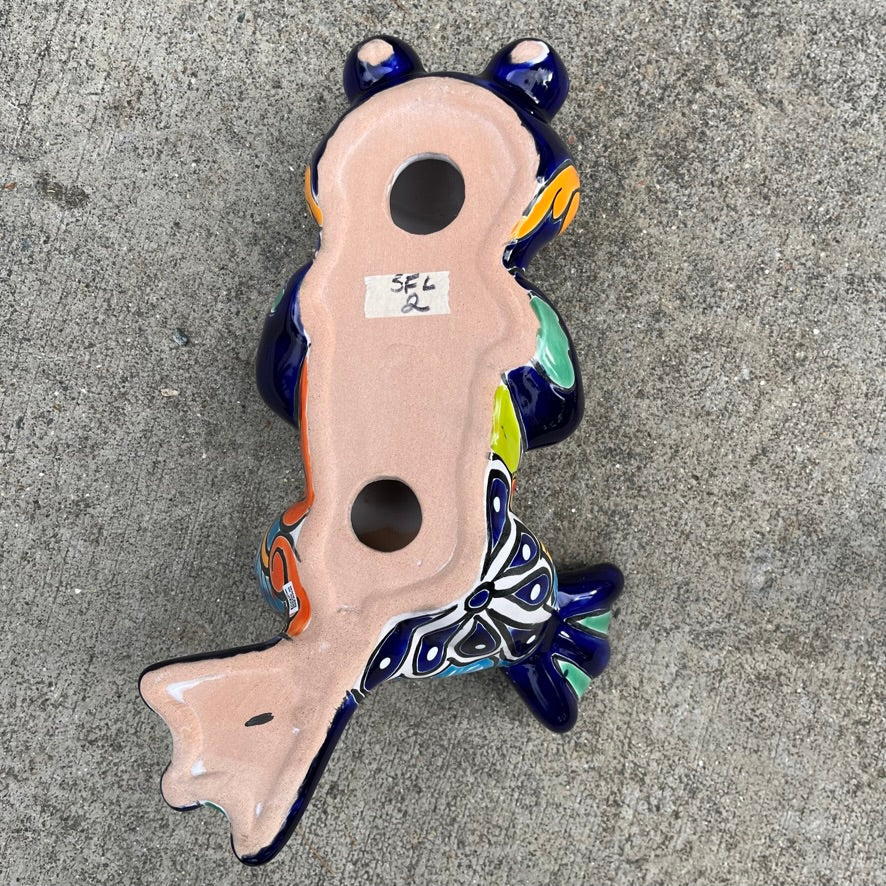 Mexican TAlavera Dancing Silly Frog bottom