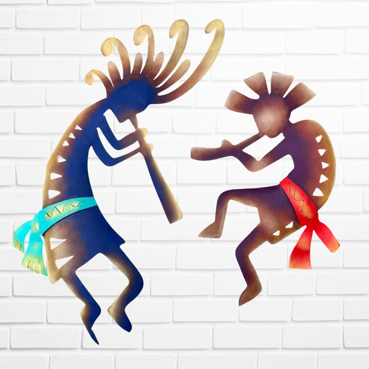 Handcrafted Kokopelli Set