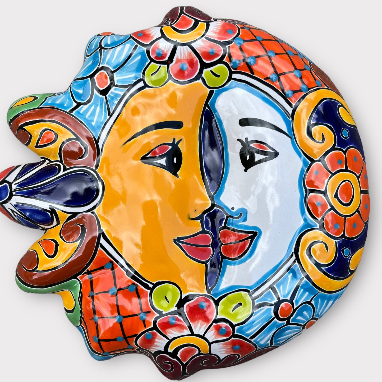 Mexican Talavera Sun and Moon Profile