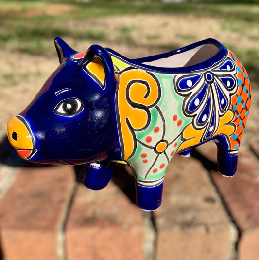 Talavera pig planting pot