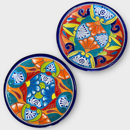 Talavera Dinner Plate Set Blue
