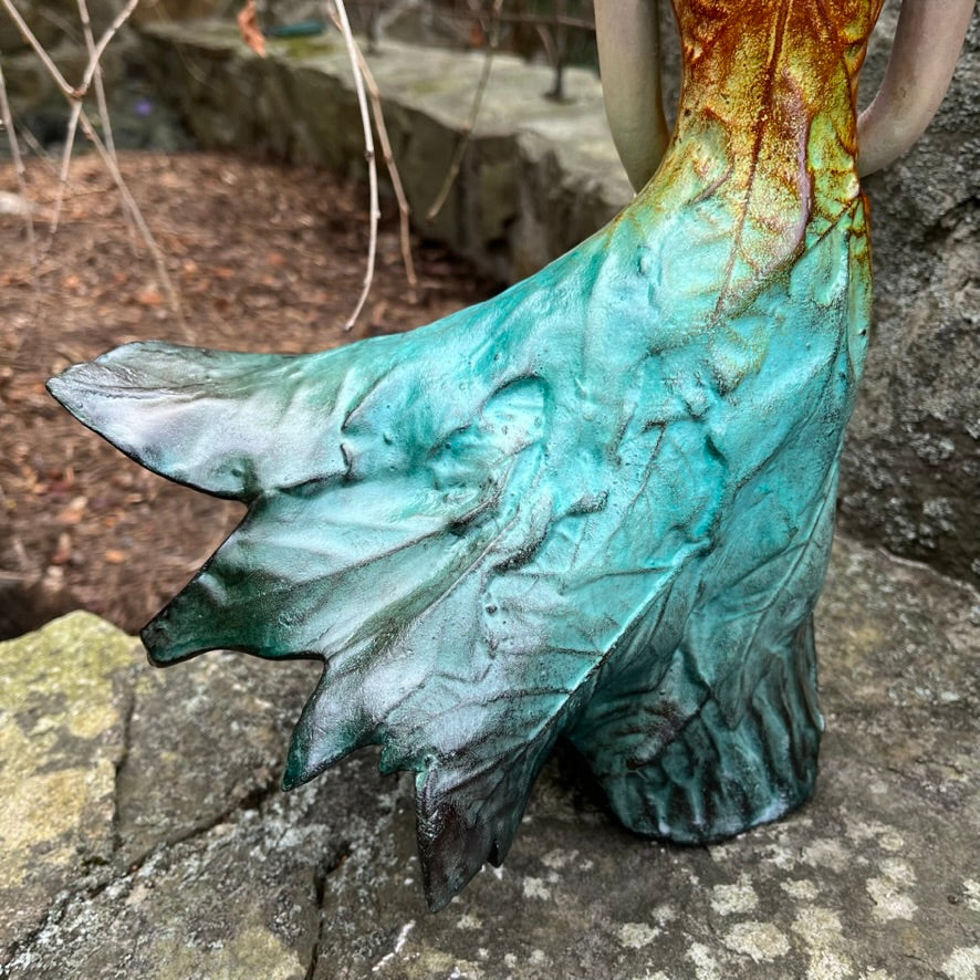 Loretta Bertoli's Yara Scultpure leaf dress