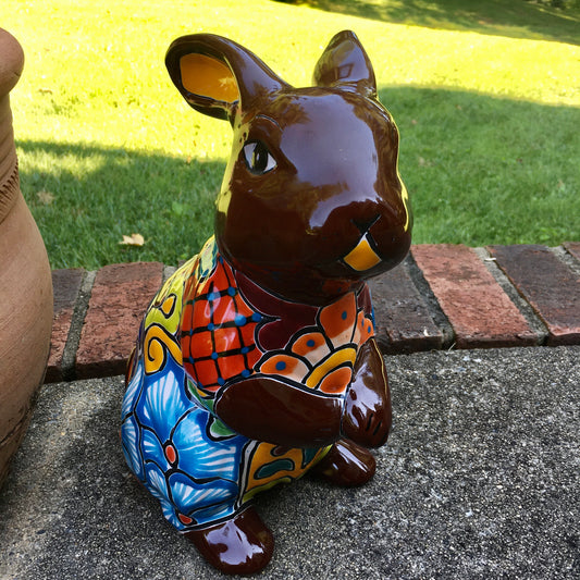 Talavera Standing bunny rabbit figurine
