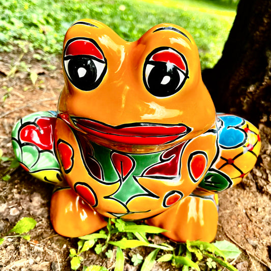 Talavera frog planter