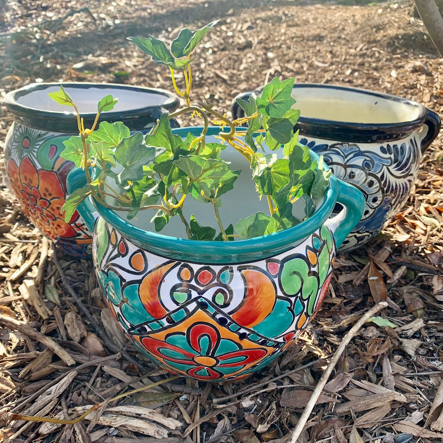 Talavera Chata Planter Chico