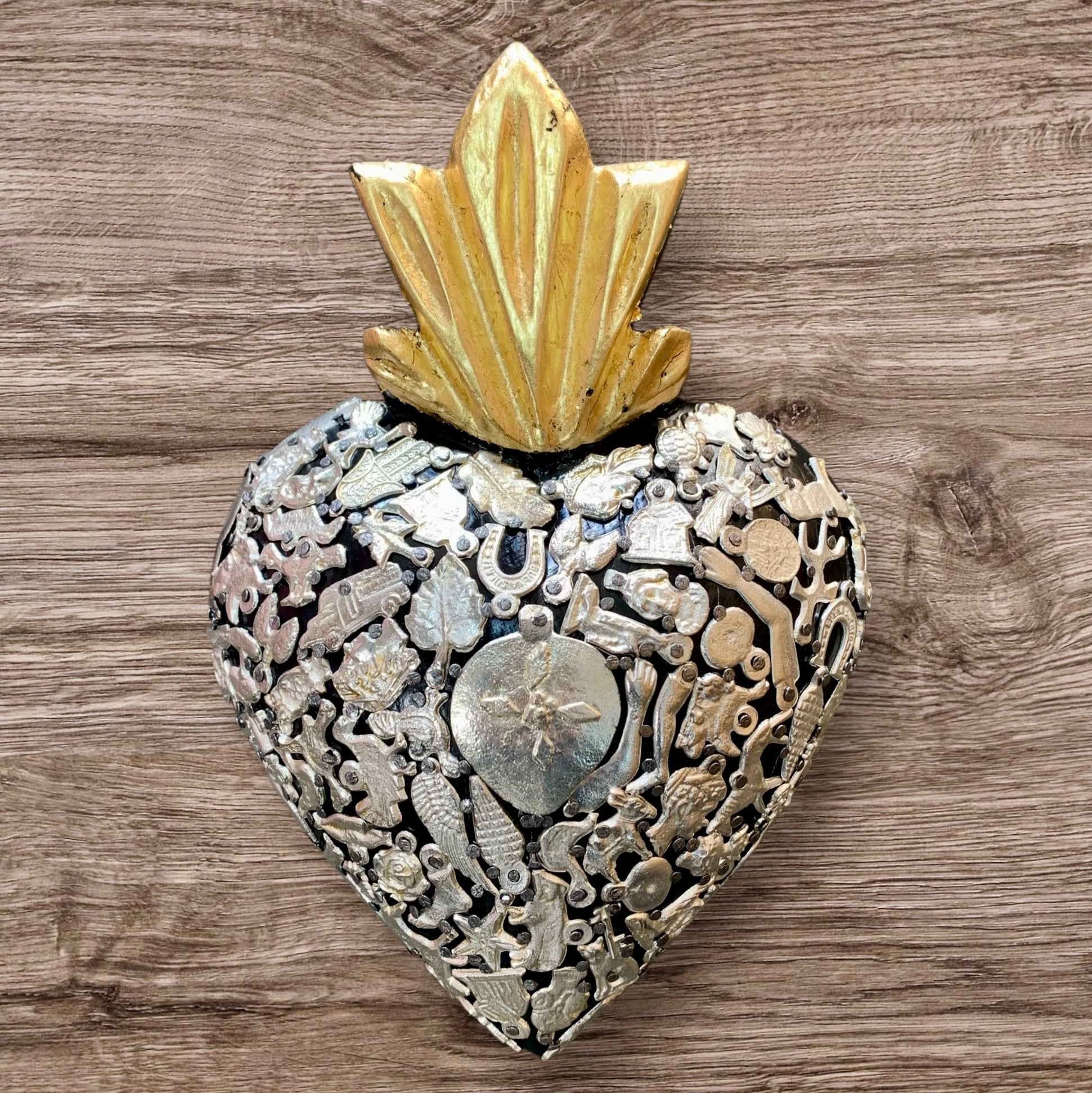 Milagros Heart - Mexican Sacred Milagro Corazon - Folk Art | MexDecor