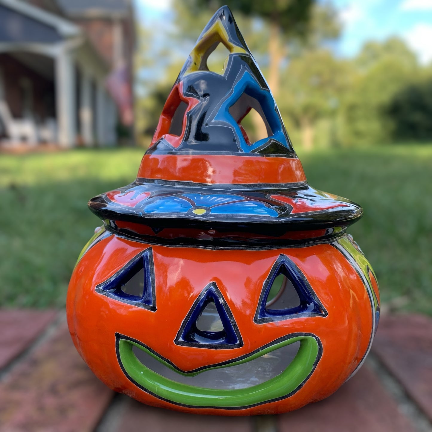Talavera Witchy Pumpkin Chico
