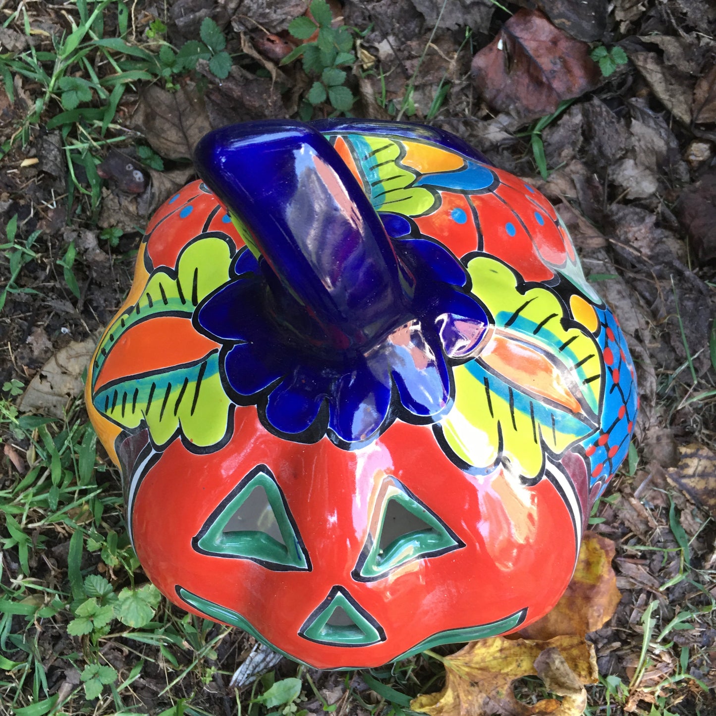 Talavera pumpkin calabaza top