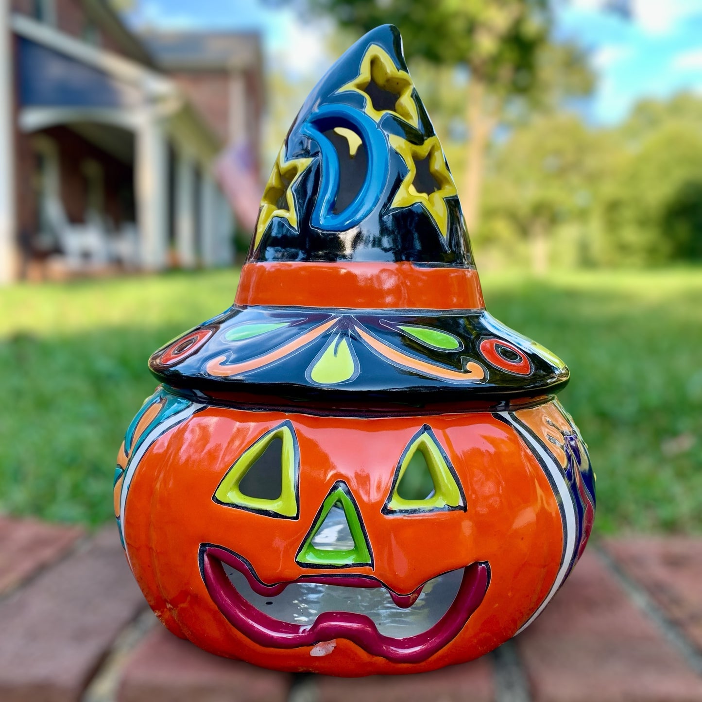Talavera Witchy Pumpkin