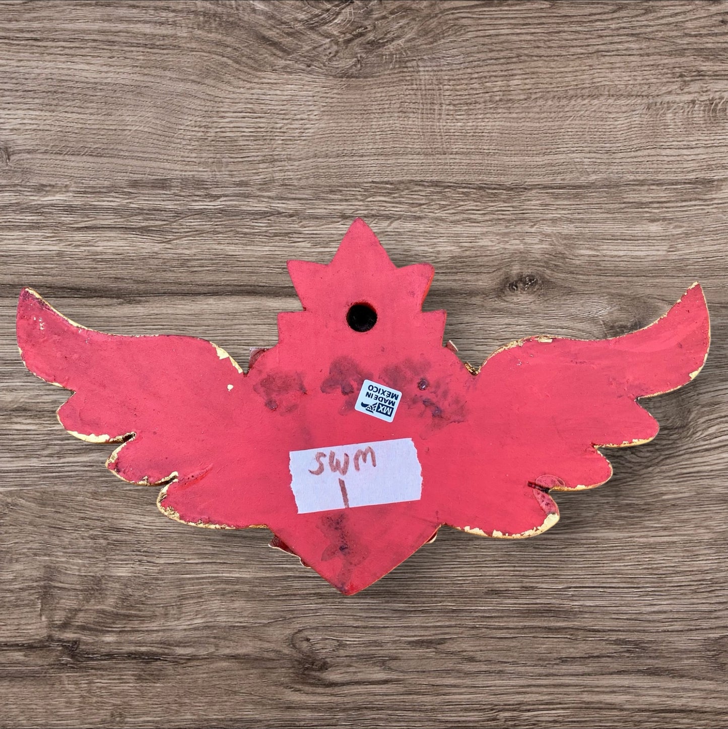 Milagros winged sacred heart small Back