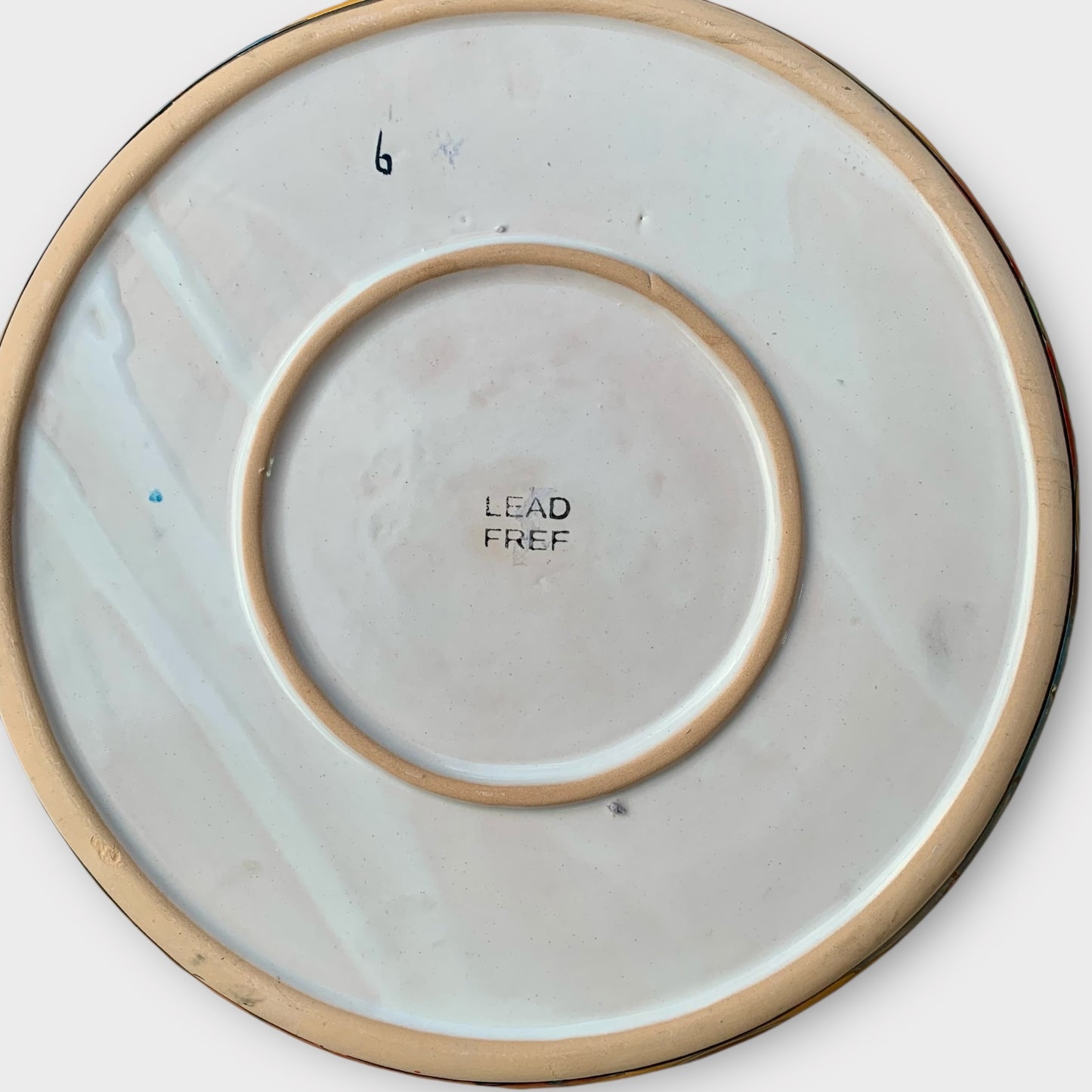 Mexican Talavera sectional serving dish Bottom