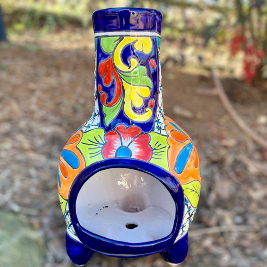 Talavera Chiminea Candle Holder