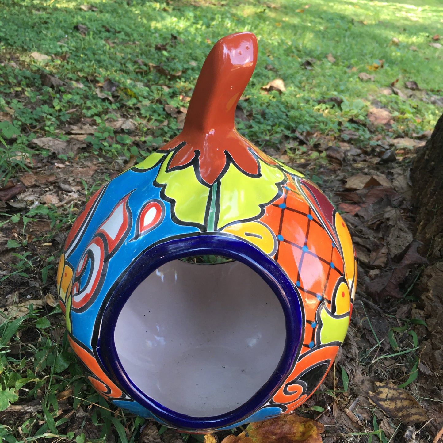 Talavera pumpkin calabaza back