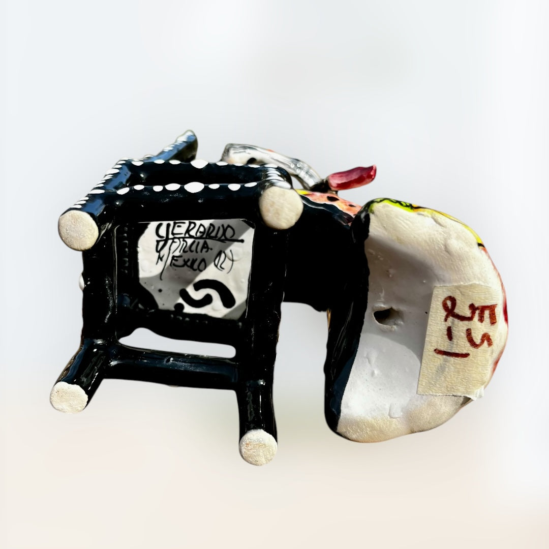 Frida friends Catrina Sentada bottom signature