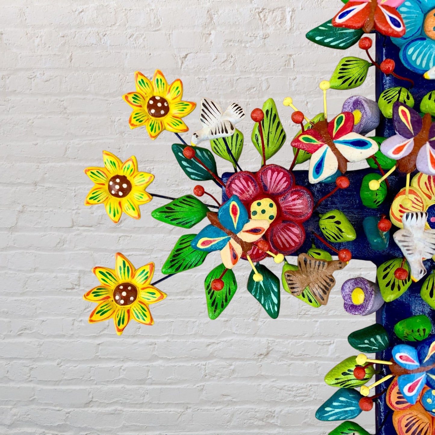 Ortega Folk Art Cross end adornments