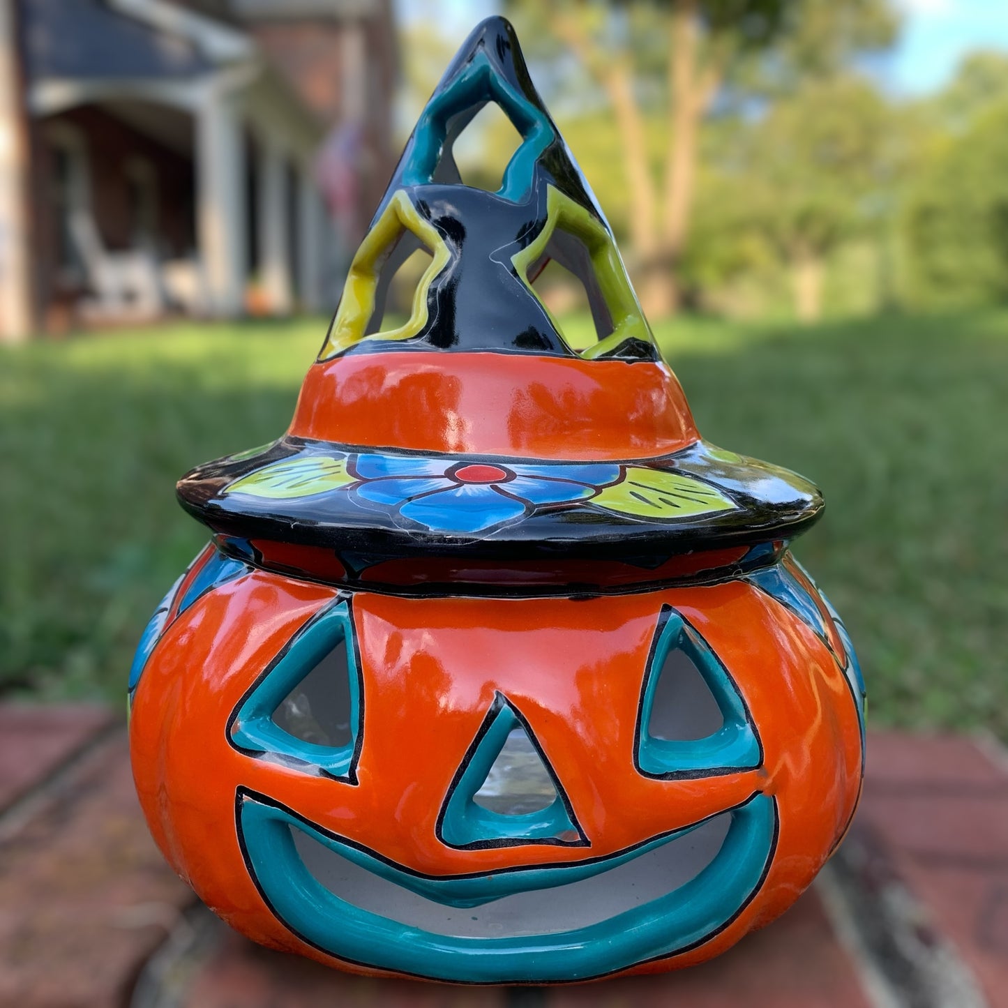 Talavera Witchy Pumpkin Chico