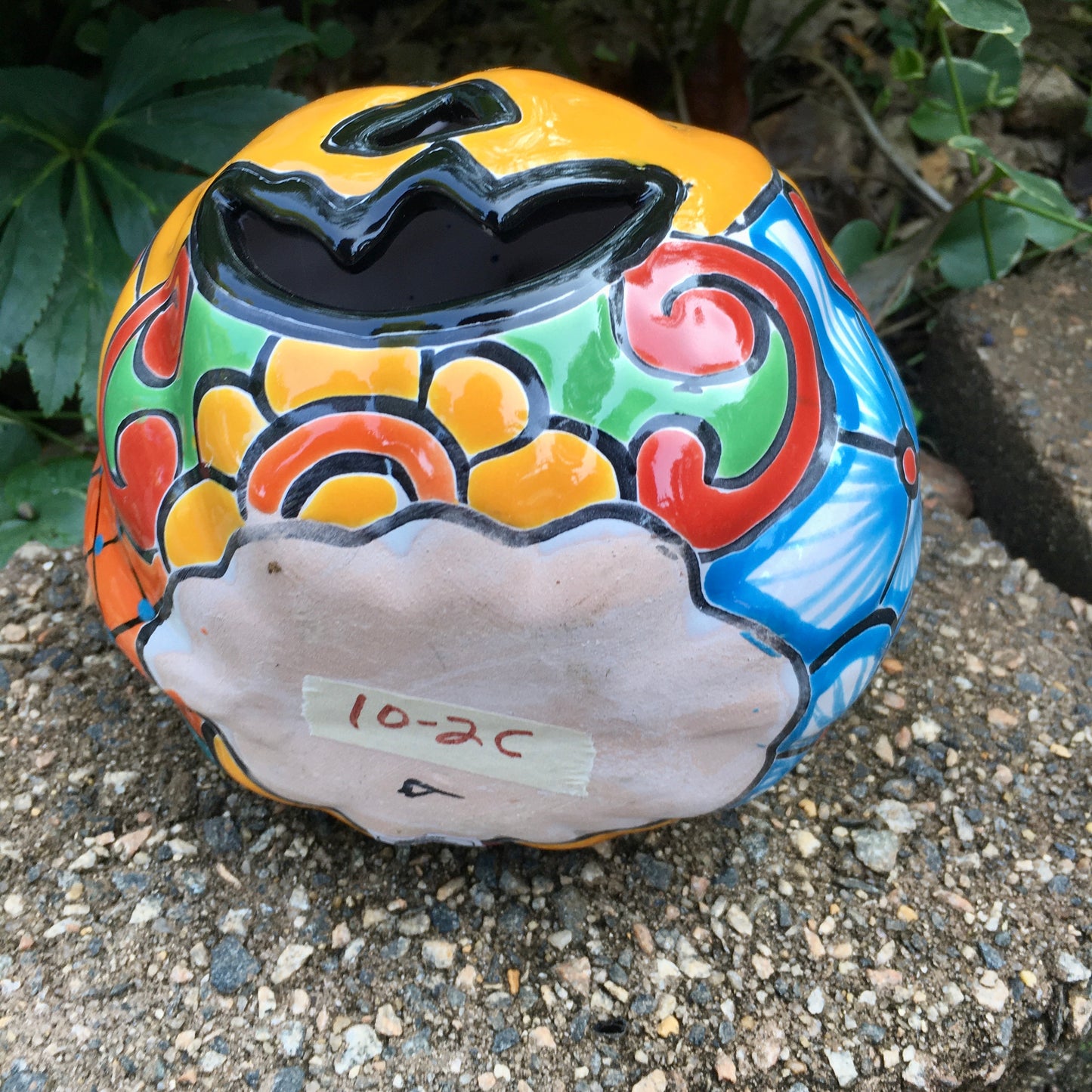 Talavera pumpkin calabaza bottom