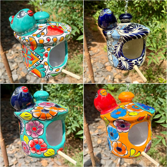 Talavera Pottery Bird House Cottage
