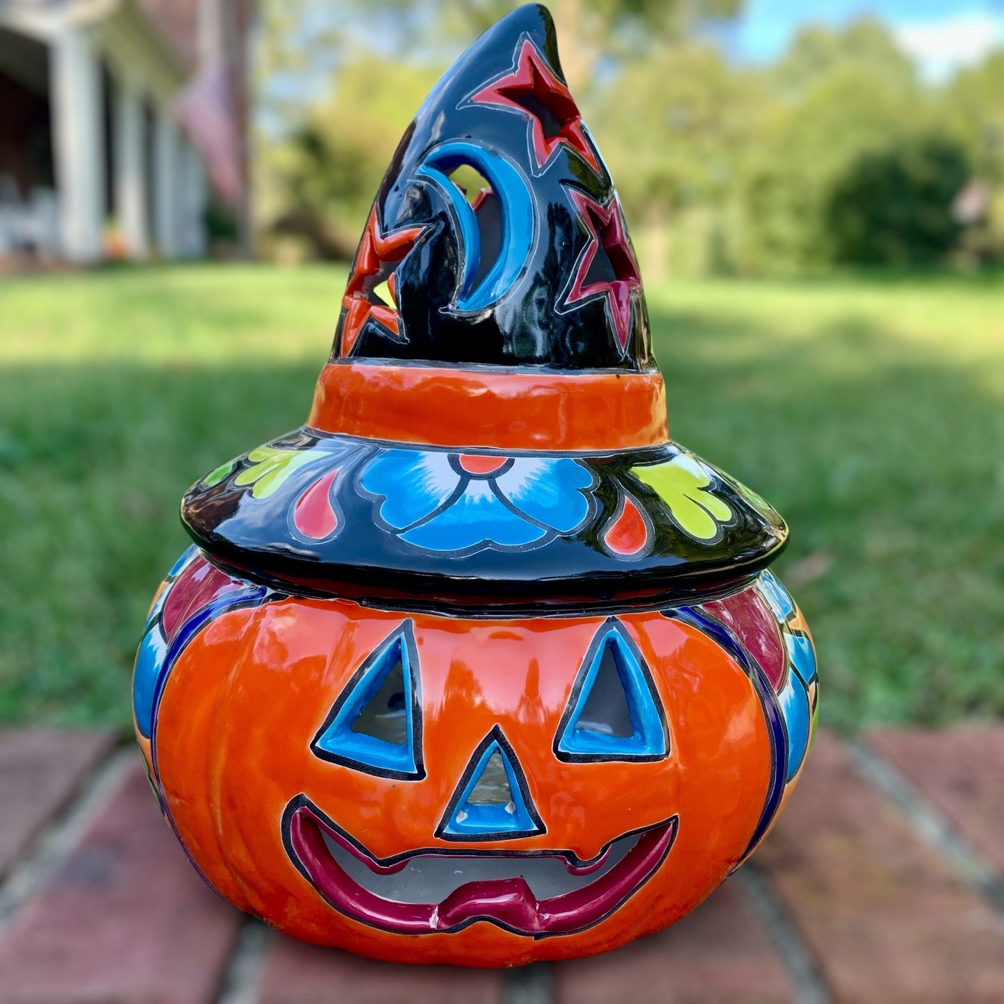 Talavera Witchy Pumpkin