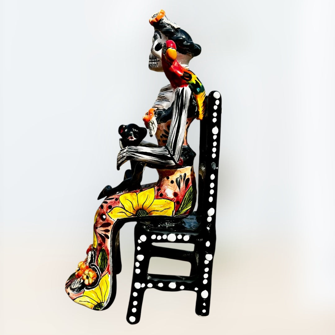 Frida friends Catrina Sentada right side
