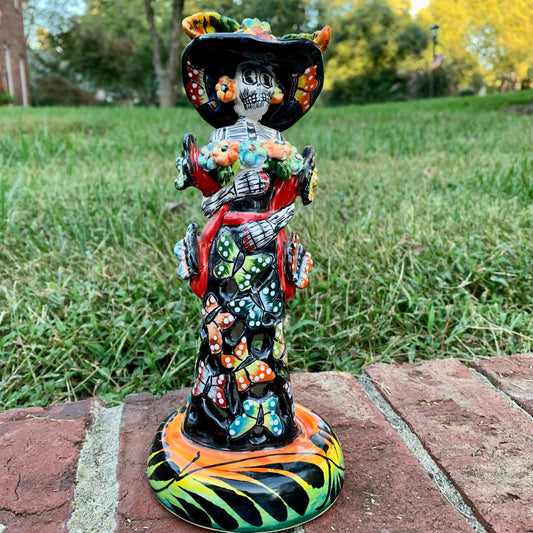 Mexican Catrina with butterflies