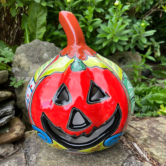 Mexican Talavera pumpkin grande