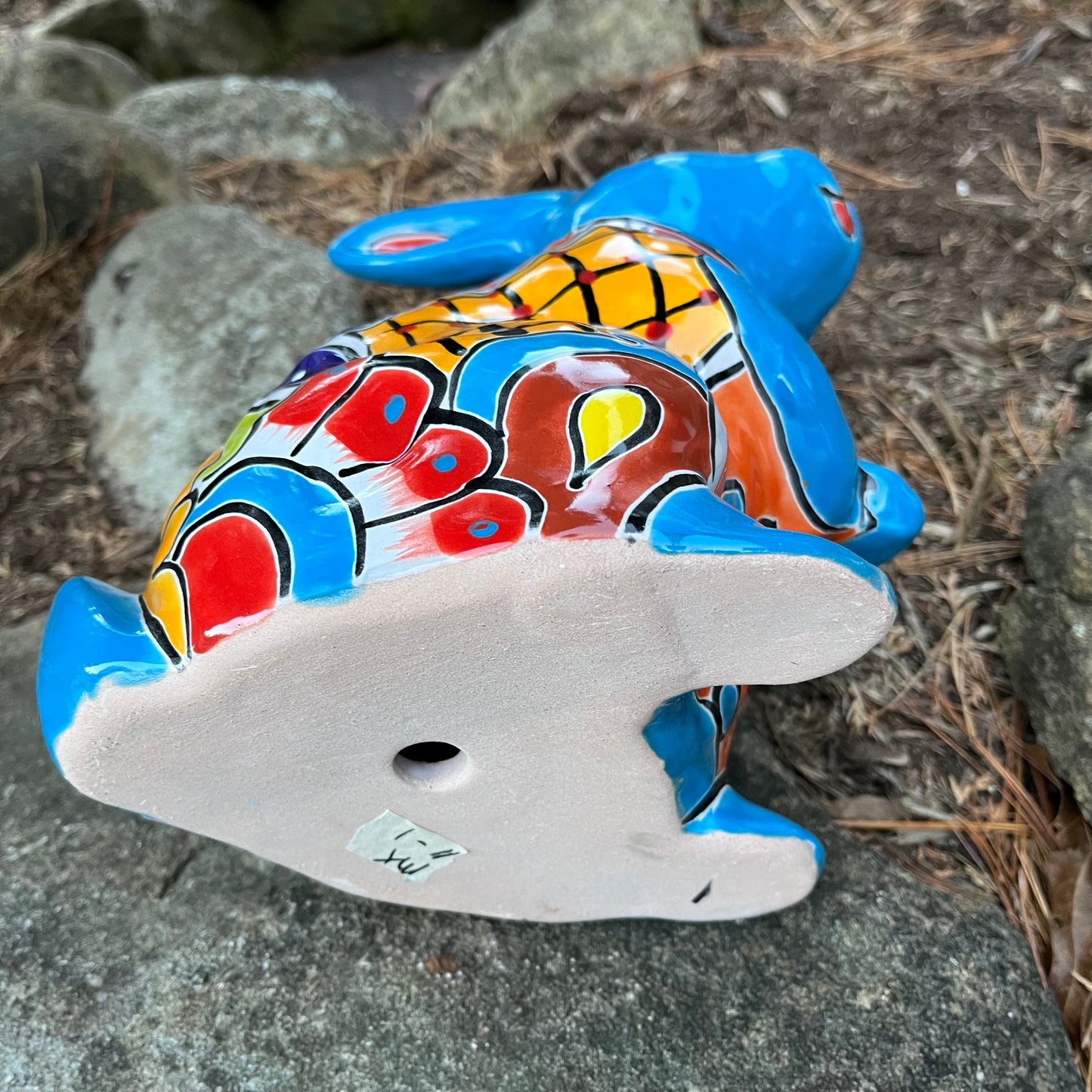 Mexican Talavera Bunny Rabbit Bottom