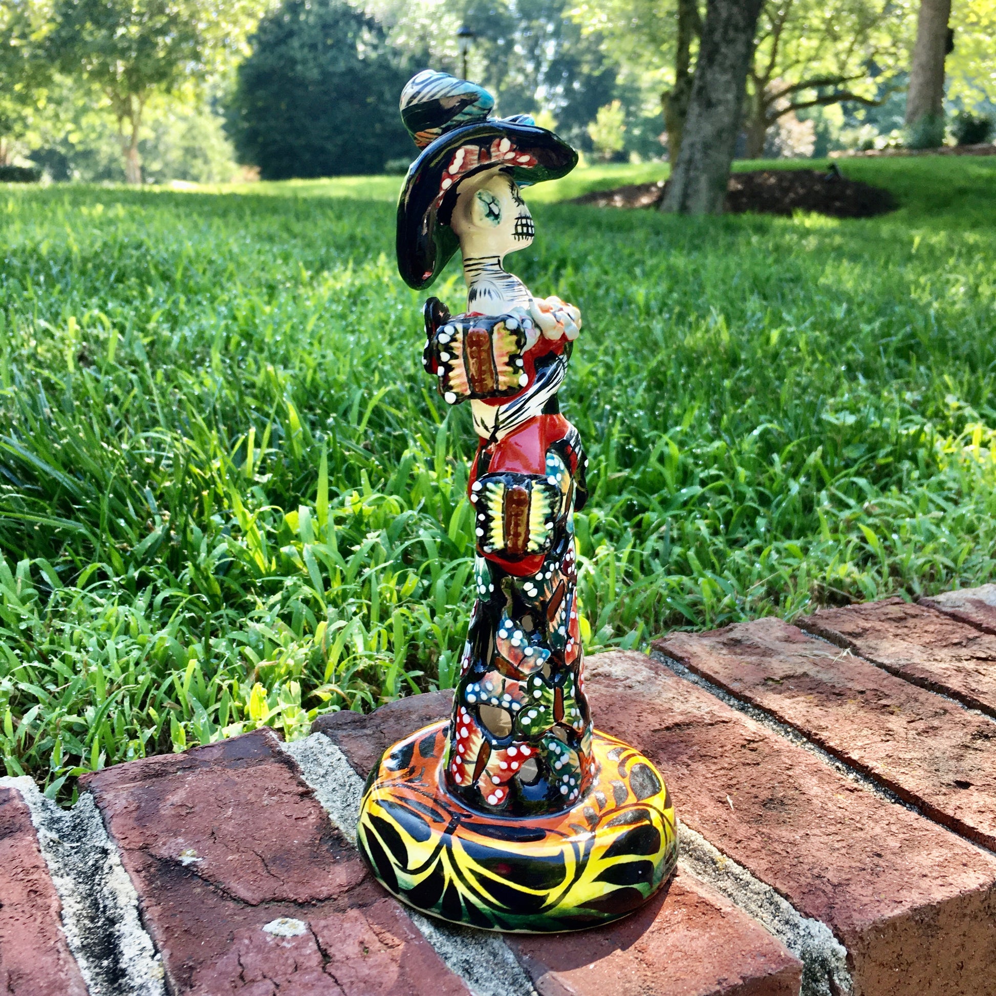 Mexican Catrina with butterflies  chico left side