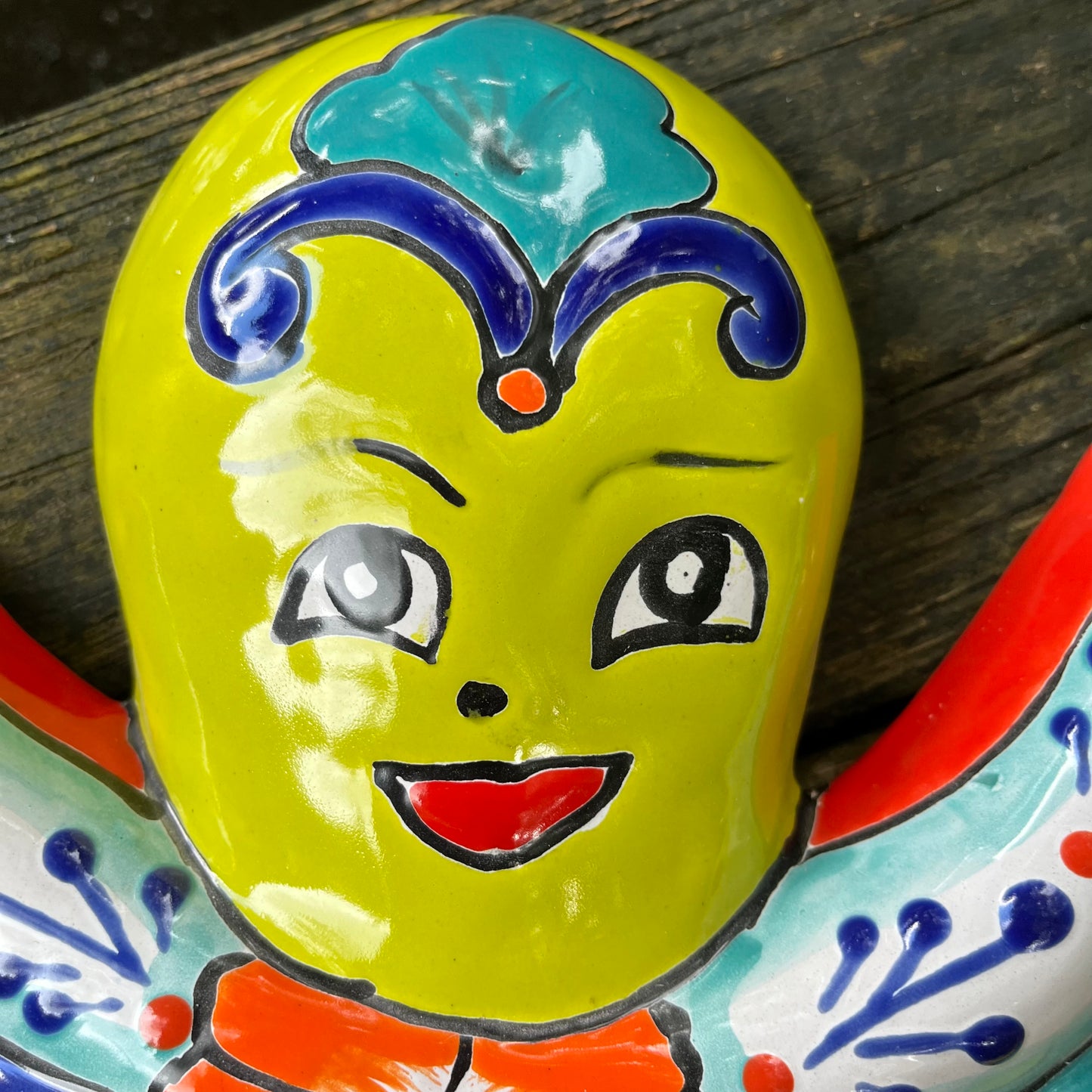Mexican Talavera pottery octopus face