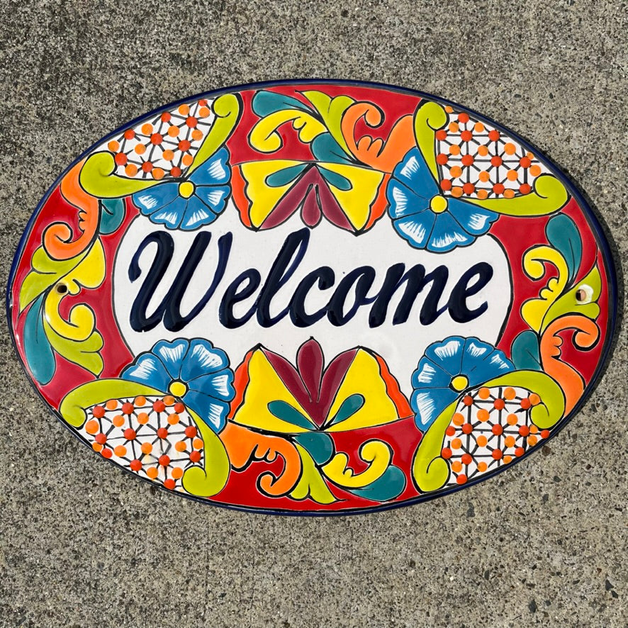 Talavera Welcome Sign