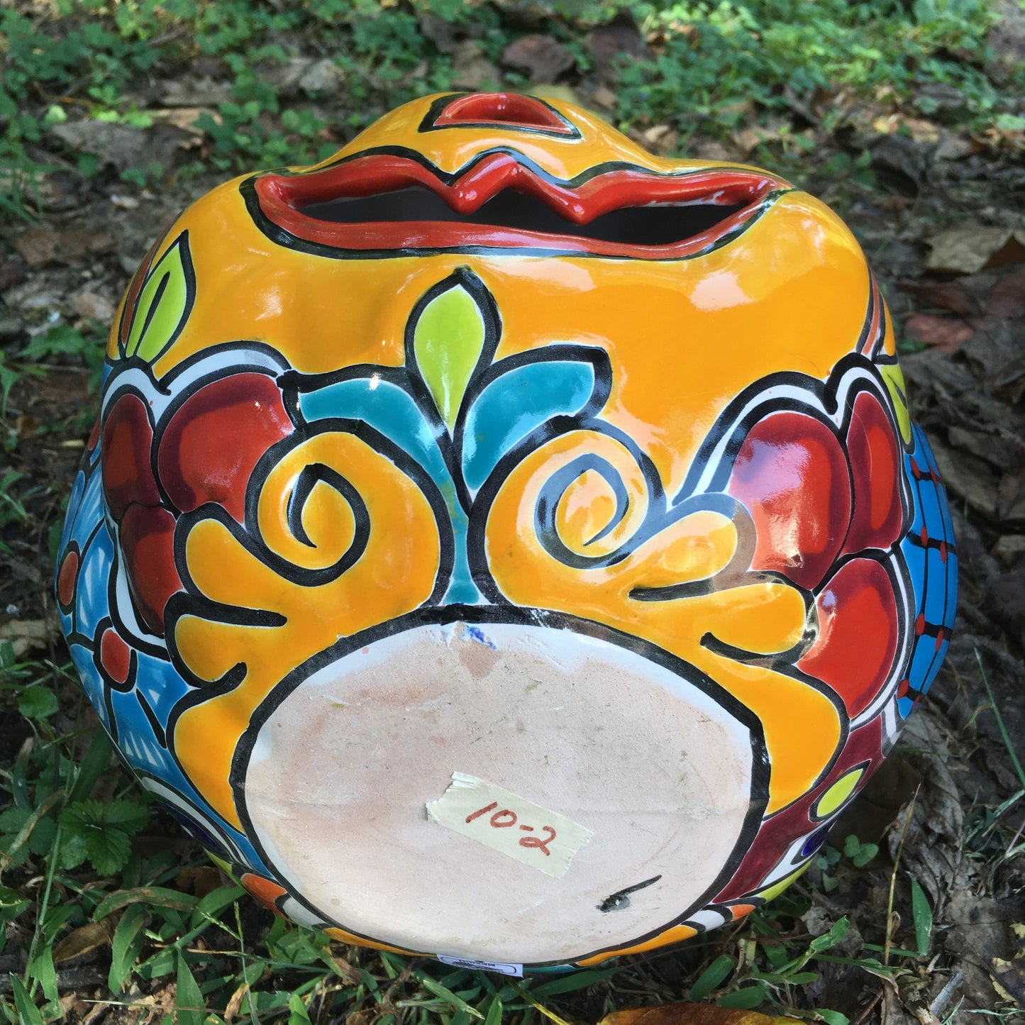 Talavera pumpkin large bottom