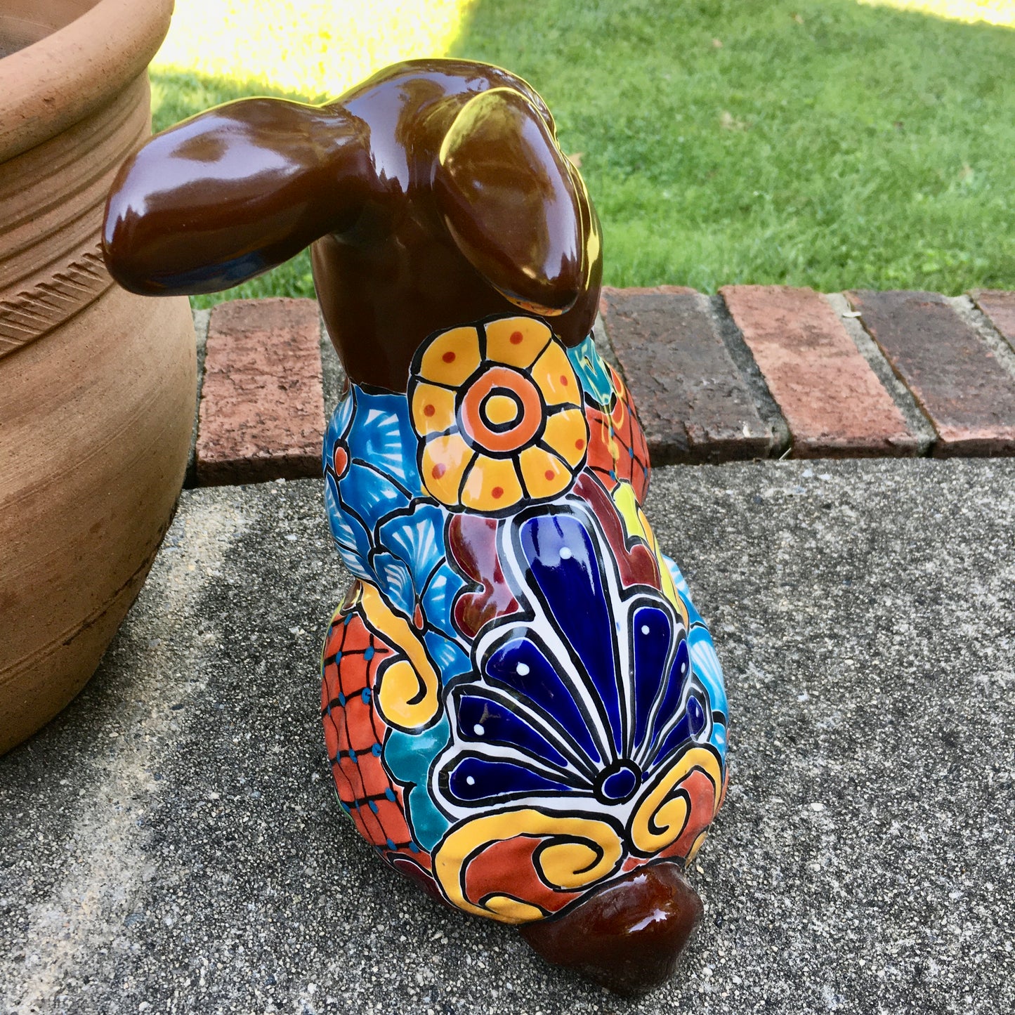 Talavera Standing bunny rabbit figurine back