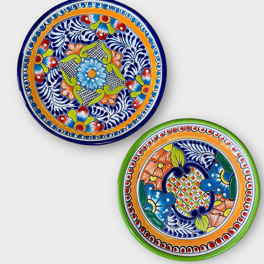 Talavera Dinner Plate Set blue and green