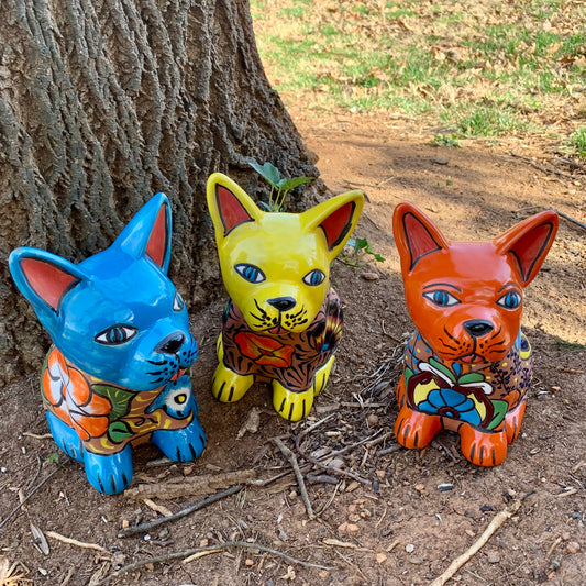 Mexican Painted Puppy Dog Planter