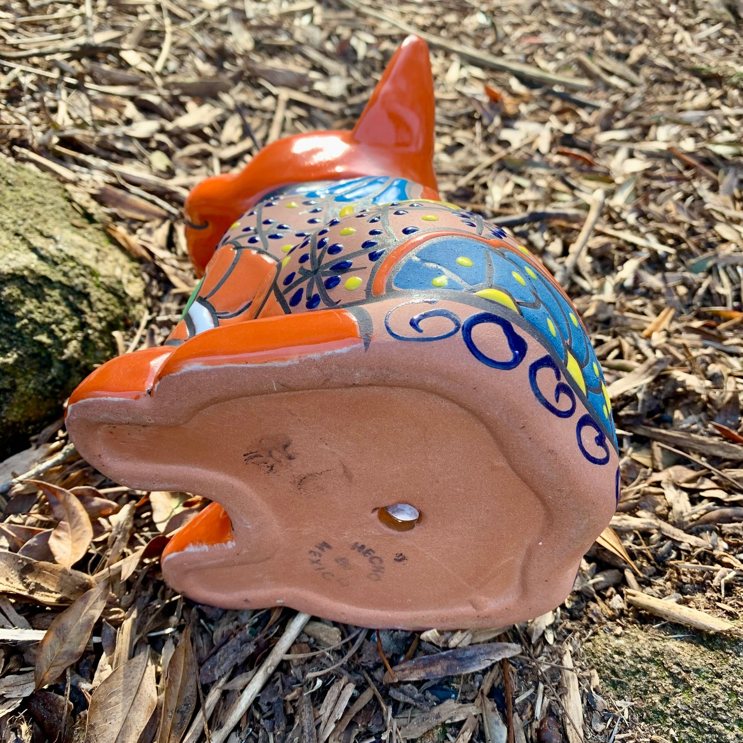 Mexican Painted Puppy Dog Planter