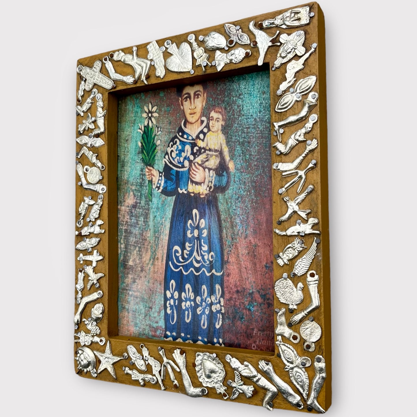 Milagros Framed St. Joseph with Baby