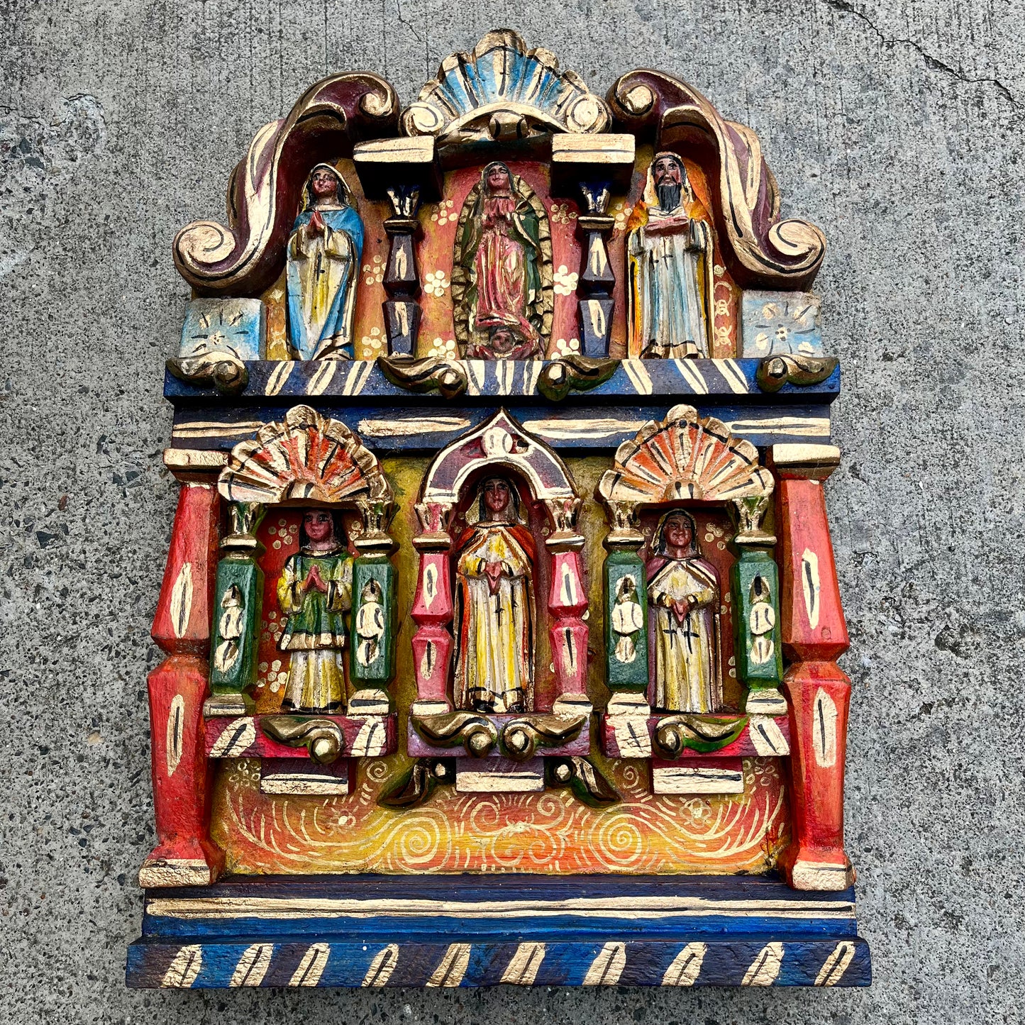Mexican Retablo Saints Chico