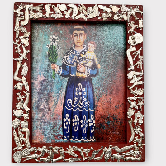 Milagros Framed St. Joseph with Baby