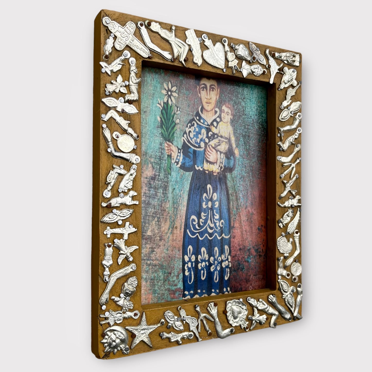 Milagros Framed St. Joseph with Baby