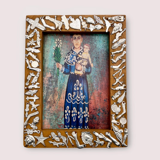 Milagros Framed St. Joseph with Baby