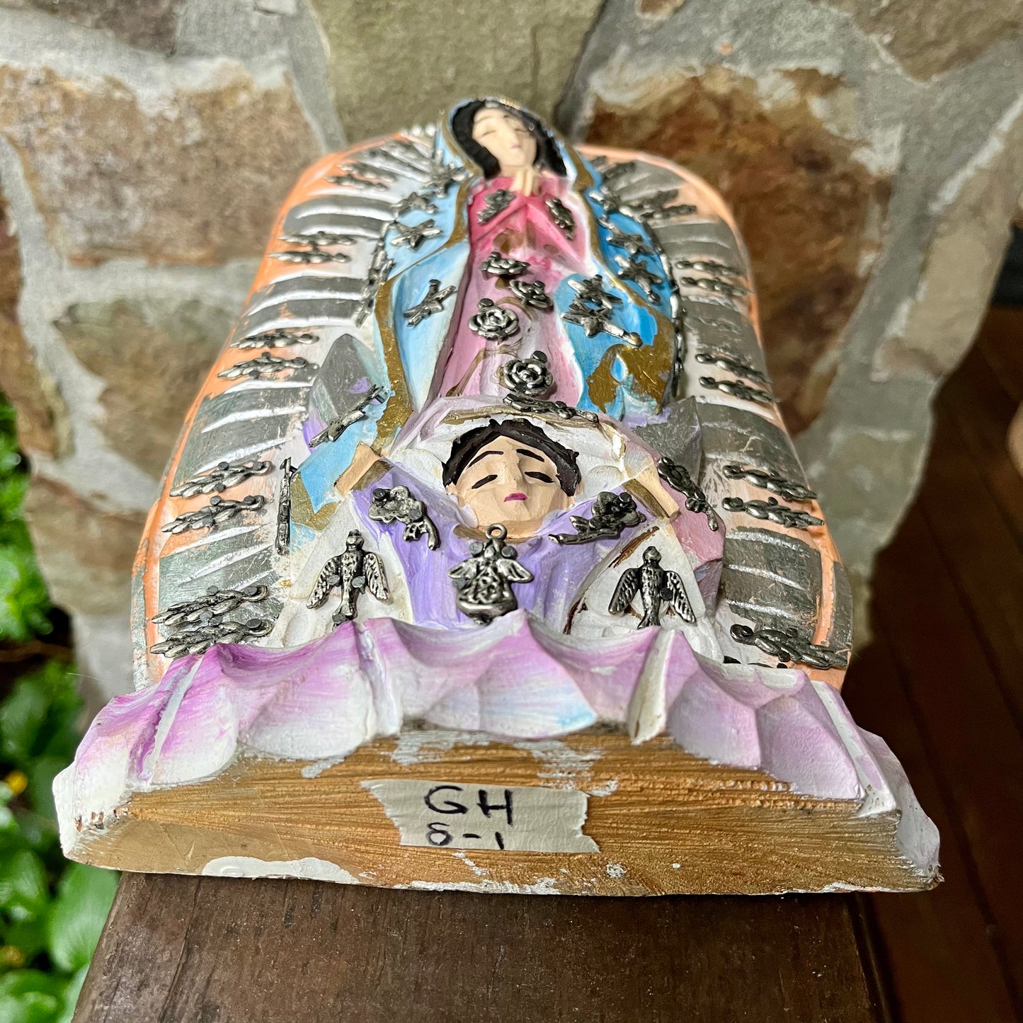 Mexican Milagros Guadalupe with Halo bottom