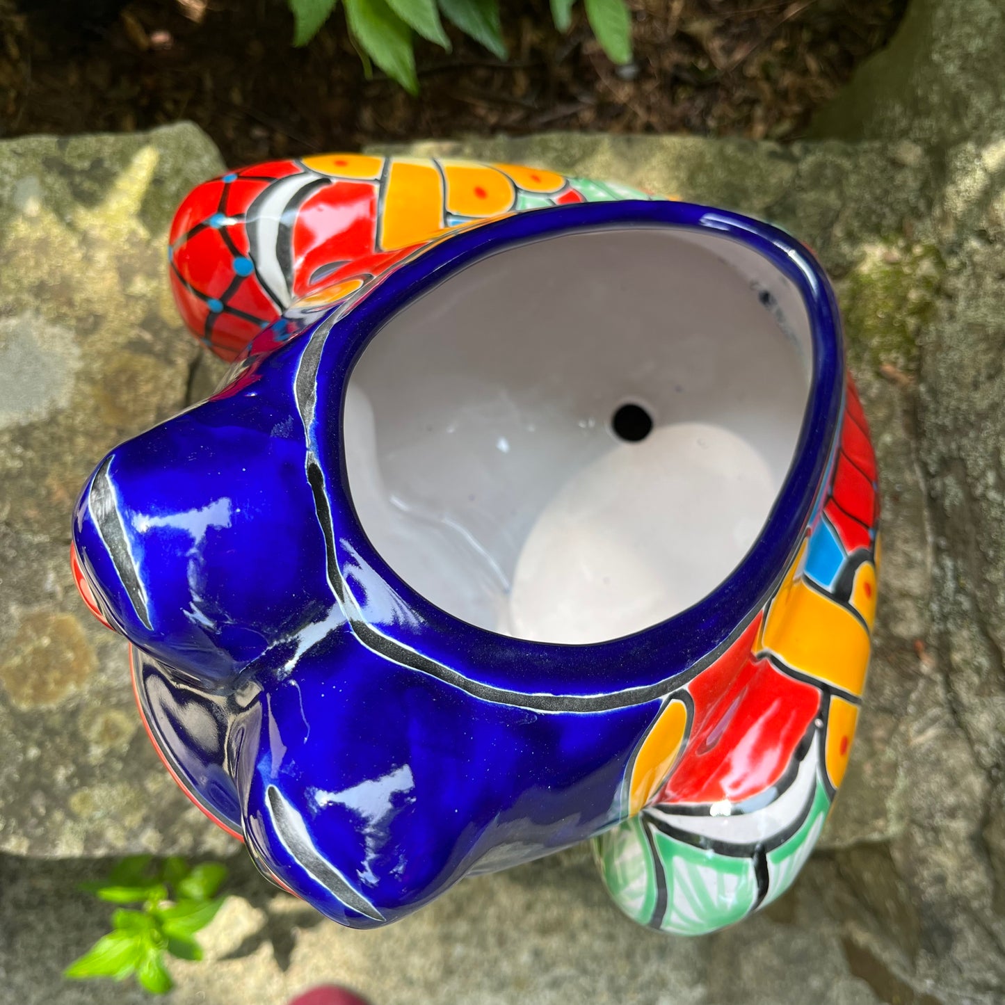 Talavera Frog Planter