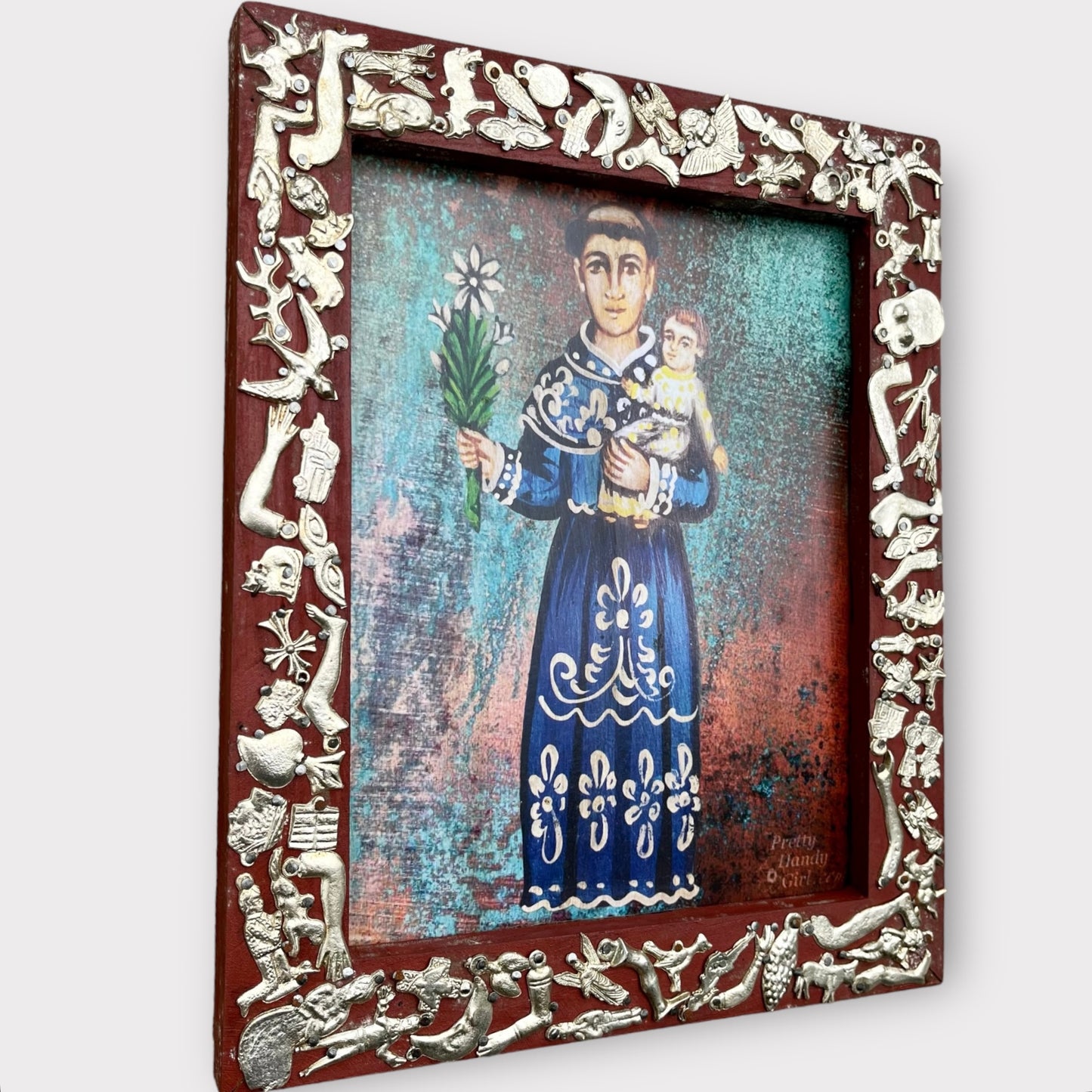 Milagros Framed St. Joseph with Baby