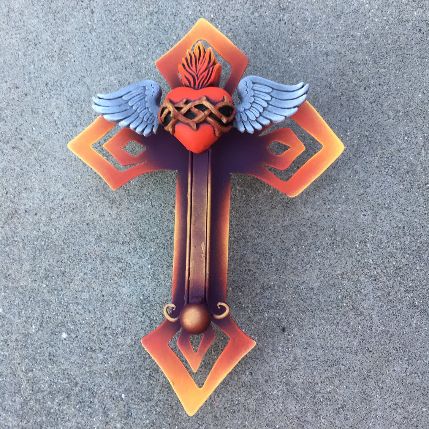 Sacred Heart with wings