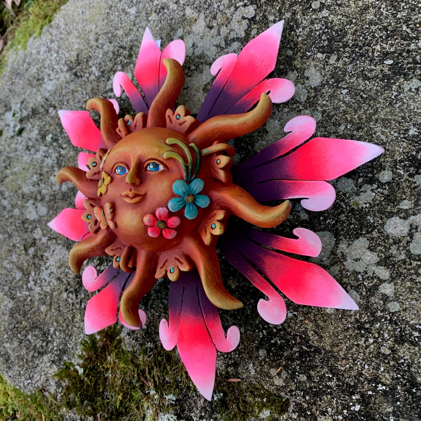 Vibrant Floral Sun Pink Small