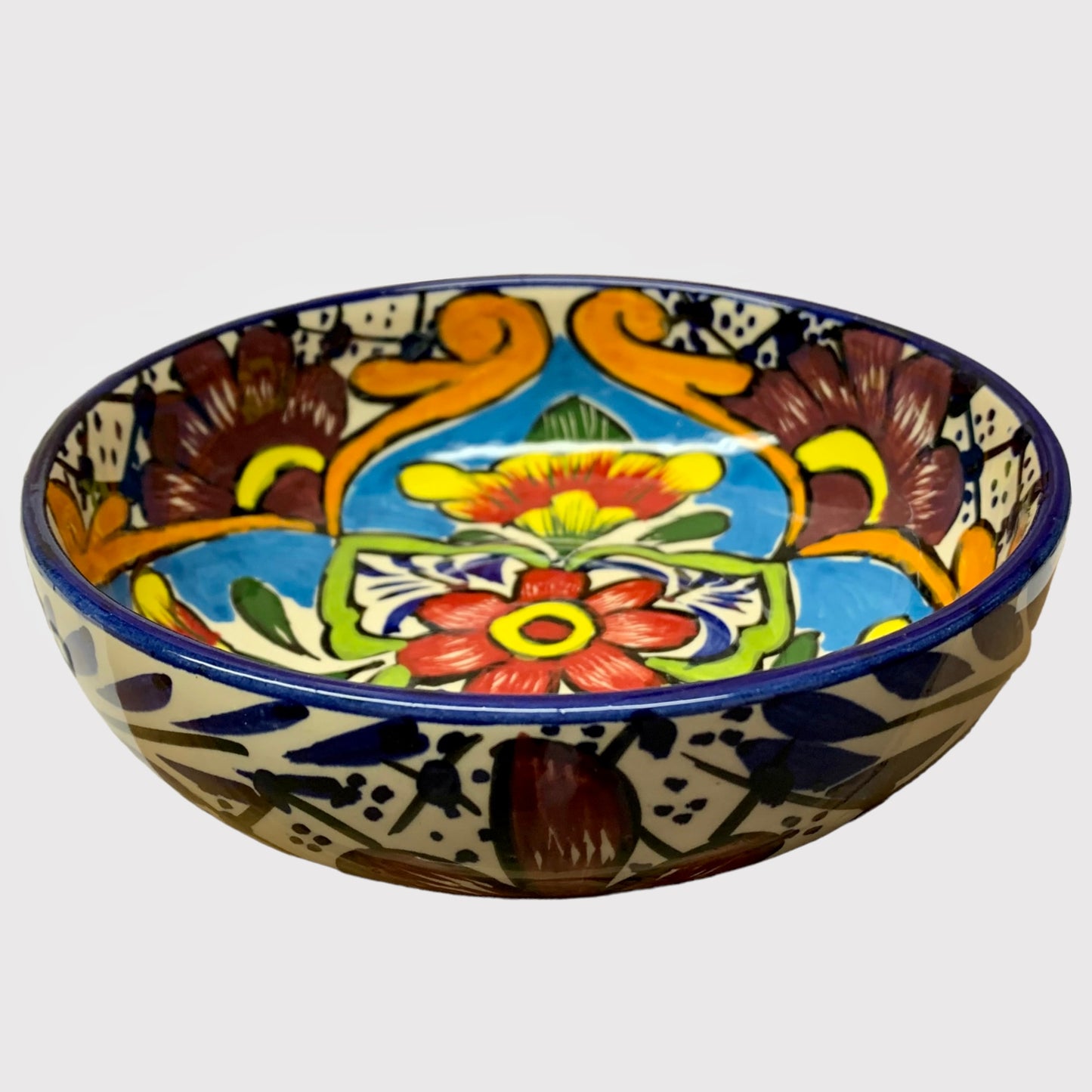 Alba Mexican Talavera dinnerware bowl
