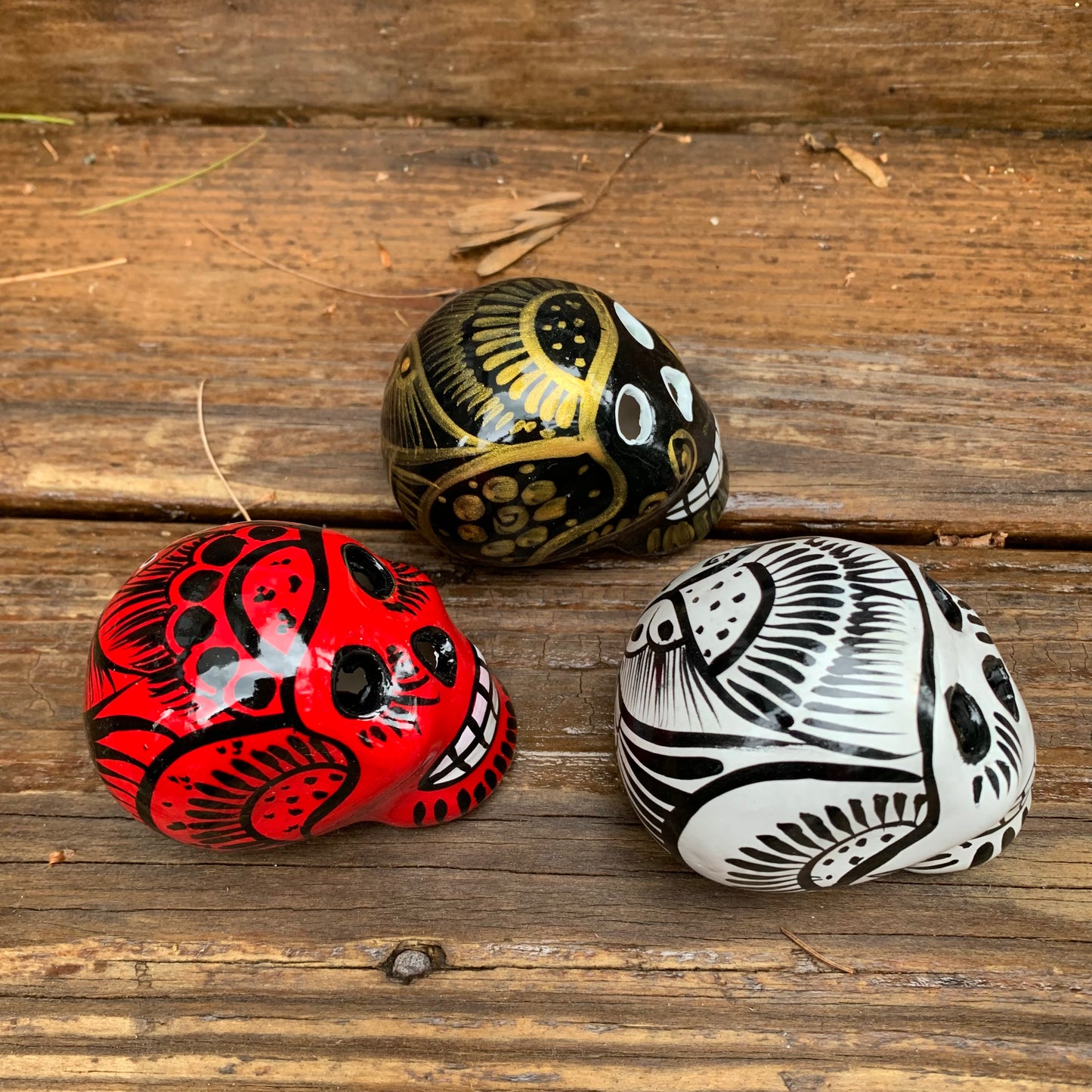 Mexican Sugar Skull - Set of Three Mini