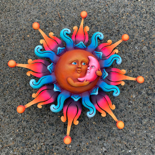 sun and moon art sculpture