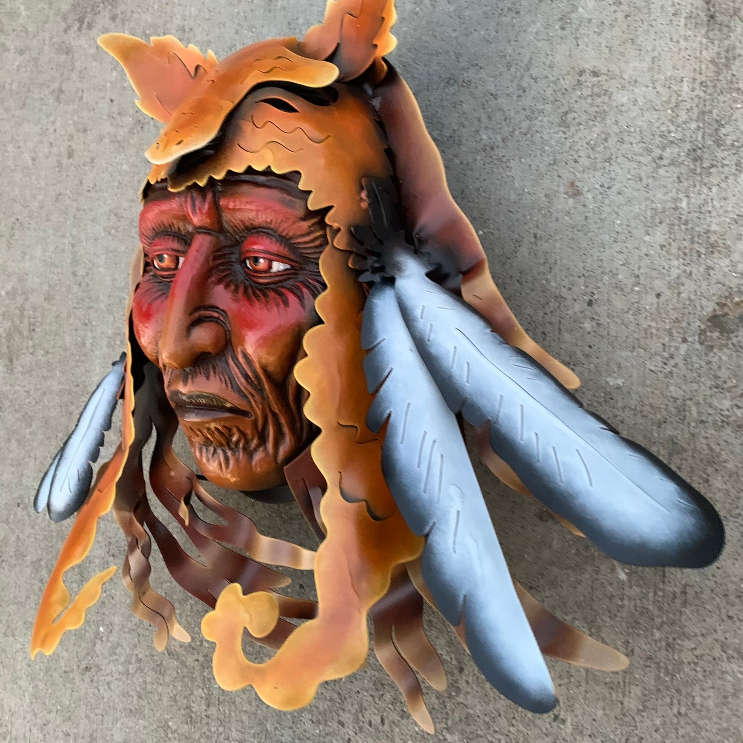 indian face wall art